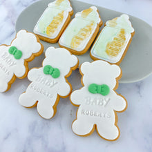 Load image into Gallery viewer, Teddy Bear Baby Shower Cookies