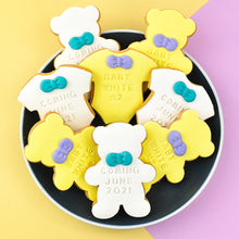 Load image into Gallery viewer, Teddy Bear Baby Shower Cookies