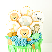 Load image into Gallery viewer, Cookie Decorated Baby Girl Shower Cake