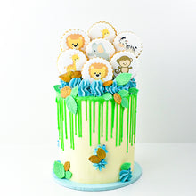 Load image into Gallery viewer, Cookie Decorated Baby Boy Shower Cake