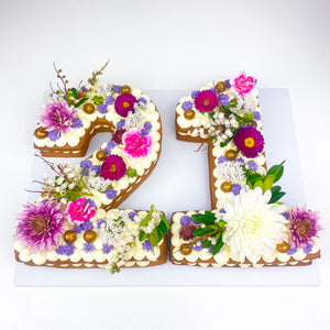 Number or Letter Cream Cake