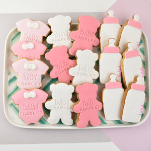 Teddy Bear Baby Shower Cookies