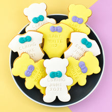 Load image into Gallery viewer, Teddy Bear Baby Shower Cookies

