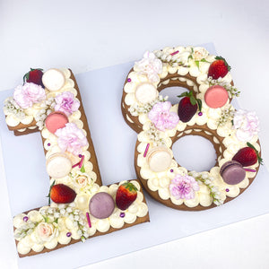 Number or Letter Cream Cake